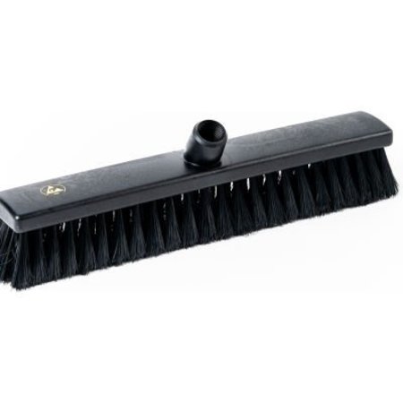LPD TRADE LPD Trade ESD, Anti-Static Broom, Base only, 15-3/4in, Black - C25155